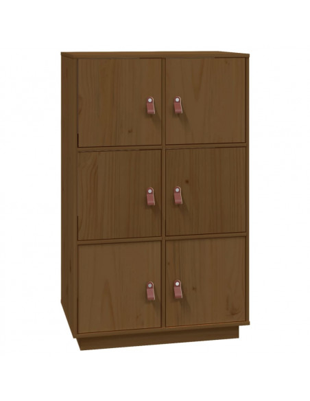 Credenza Miele 67x40x108,5 cm in Legno Massello di Pino