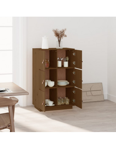 Credenza Miele 67x40x108,5 cm in Legno Massello di Pino