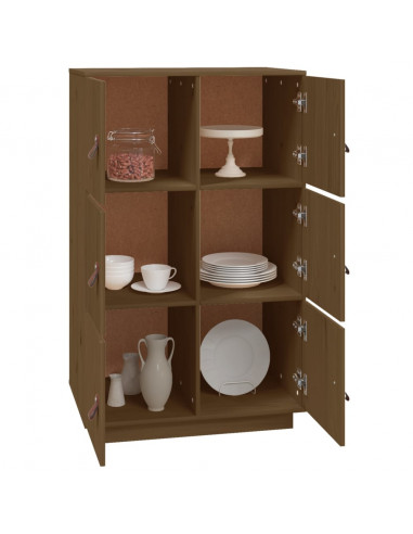 Credenza Miele 67x40x108,5 cm in Legno Massello di Pino