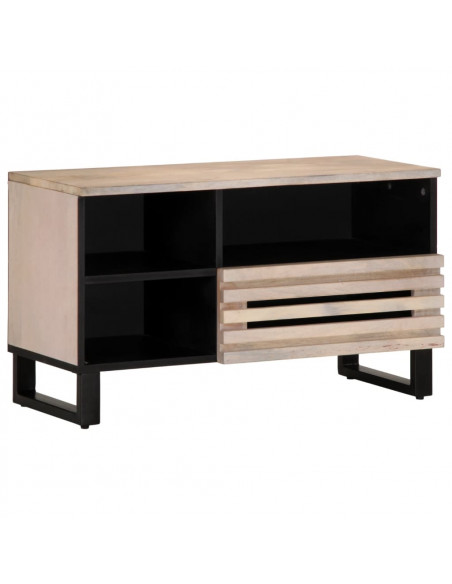 Mobile Porta TV 80x34x46 cm in Legno Massello di Mango
