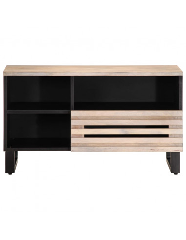 Mobile Porta TV 80x34x46 cm in Legno Massello di Mango