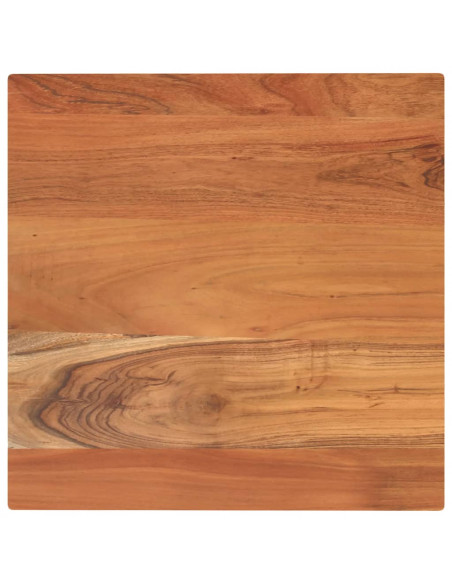 Piano per Tavolo 50x50x3,8 cm Quadrato Legno Massello di Acacia