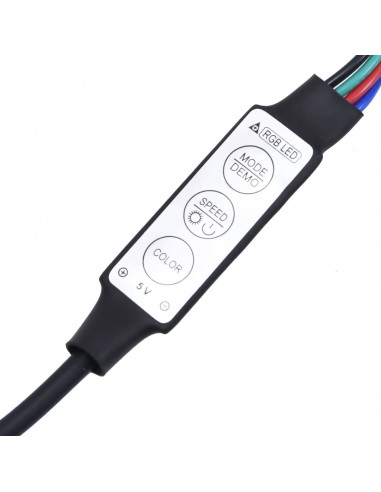 Mobile Porta TV con Luci LED Bianco 75x35x40 cm