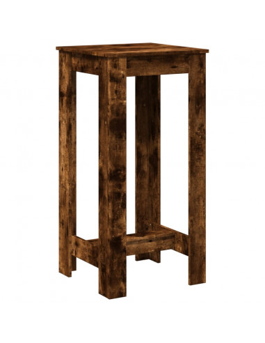 Tavolo da Bar Rovere Fumo 51x50x103,5 cm in Legno Multistrato