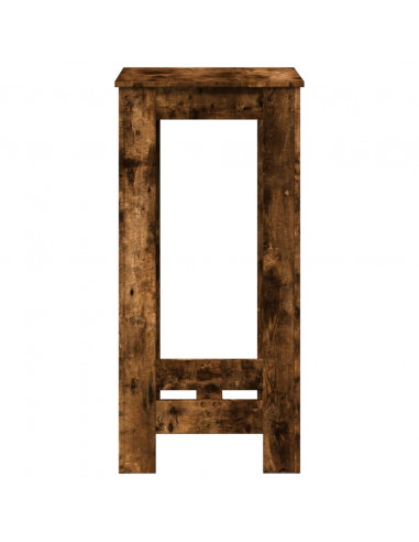 Tavolo da Bar Rovere Fumo 51x50x103,5 cm in Legno Multistrato