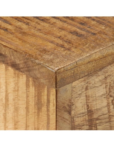 Tavolino da Salotto 68x68x41 cm in Legno di Mango Grezzo