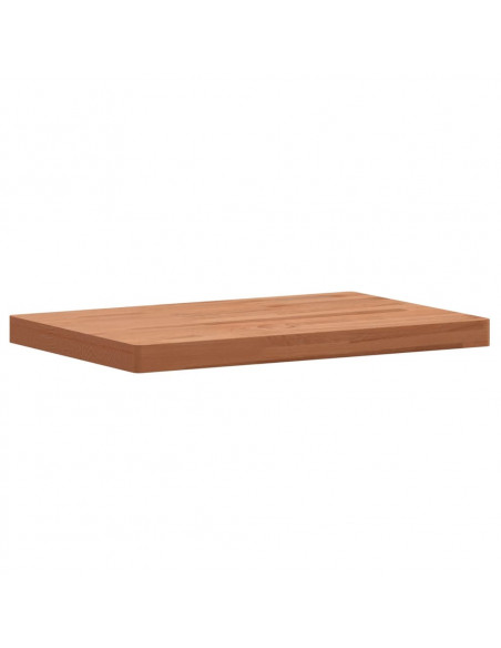 Piano Bagno 60x40x4 cm in Legno Massello di Faggio