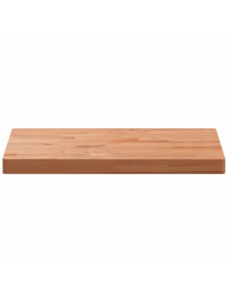 Piano Bagno 60x40x4 cm in Legno Massello di Faggio