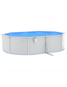 Piscina con Pompa Filtro a Sabbia 490x360x120 cm 2