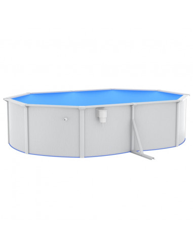 Piscina con Pompa Filtro a Sabbia 490x360x120 cm