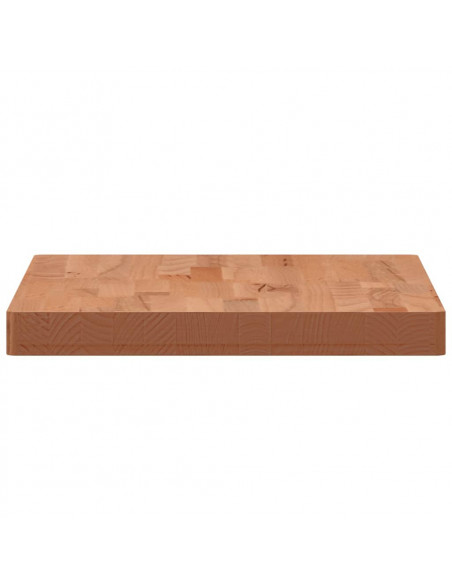 Piano Bagno 60x40x4 cm in Legno Massello di Faggio