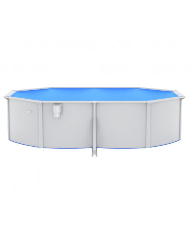 Piscina con Pompa Filtro a Sabbia 490x360x120 cm