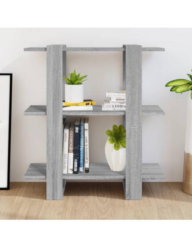 Libreria/Divisorio Grigio Sonoma 80x30x87 cm