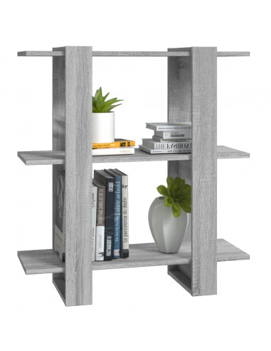 Libreria/Divisorio Grigio Sonoma 80x30x87 cm