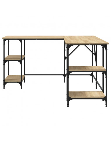 Scrivania Rovere Sonoma 139x139x75 cm in Legno Multistrato