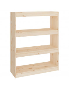 Libreria/Divisorio 80x30x103,5 cm in Legno Massello di Pino 2