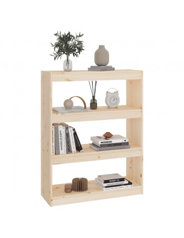 Libreria/Divisorio 80x30x103,5 cm in Legno Massello di Pino