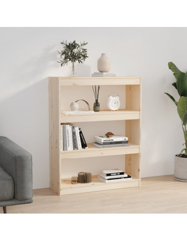 Libreria/Divisorio 80x30x103,5 cm in Legno Massello di Pino