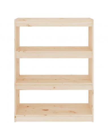 Libreria/Divisorio 80x30x103,5 cm in Legno Massello di Pino