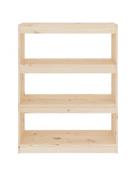 Libreria/Divisorio 80x30x103,5 cm in Legno Massello di Pino