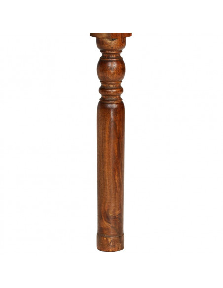 Set Tavolo da Pranzo 5 pz Legno Massello di Acacia e Sheesham