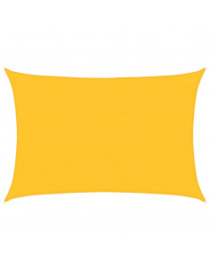 Vela Parasole 160 g/m² Rettangolare Giallo 4x5 m in HDPE 2