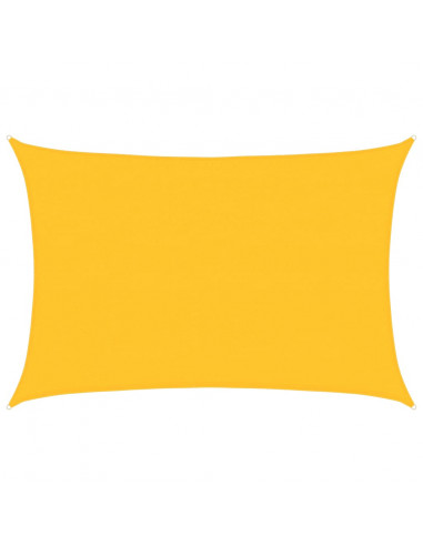 Vela Parasole 160 g/m² Rettangolare Giallo 4x5 m in HDPE
