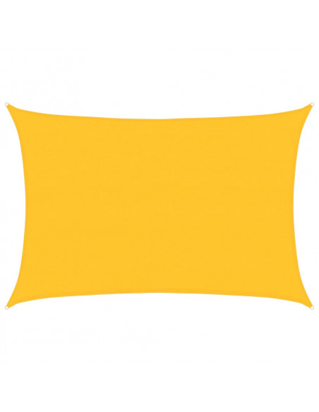 Vela Parasole 160 g/m² Rettangolare Giallo 4x5 m in HDPE