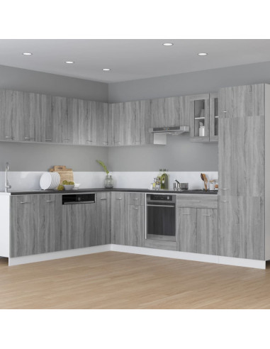 Mobile Pensile Grigio Sonoma 29,5x31x60 cm in Legno Multistrato