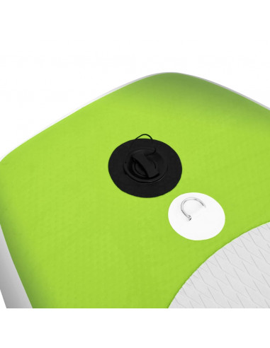 Set Tavola SUP Gonfiabile Verde 360x81x10 cm