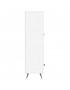 Credenza Bianca 69,5x31x115 cm in Legno Multistrato 2