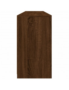 Credenza con Luci LED Rovere Marrone 162x37x67 cm 2