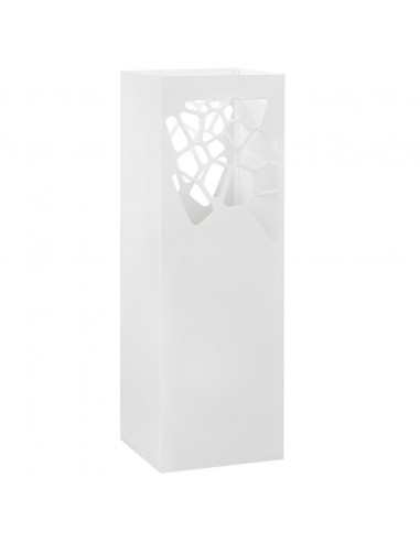 Porta Ombrelli Stile Pietre in Acciaio Bianco