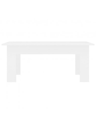 Tavolino da Salotto Bianco 100x60x42 cm in Legno Multistrato