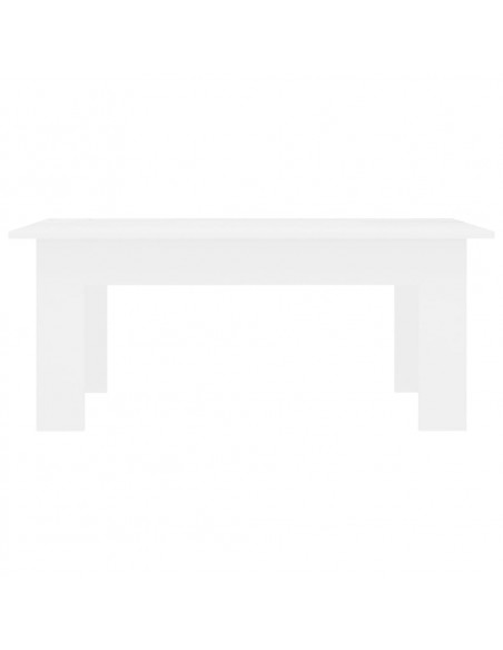 Tavolino da Salotto Bianco 100x60x42 cm in Legno Multistrato