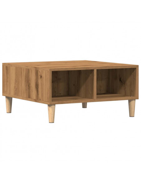 Tavolino da Salotto Artigianale 60x60x30 cm Legno Multistrato