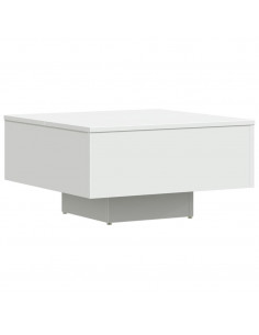 Tavolino da Salotto Bianco 60x60x31,5 cm in Legno Multistrato 2