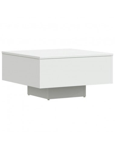 Tavolino da Salotto Bianco 60x60x31,5 cm in Legno Multistrato