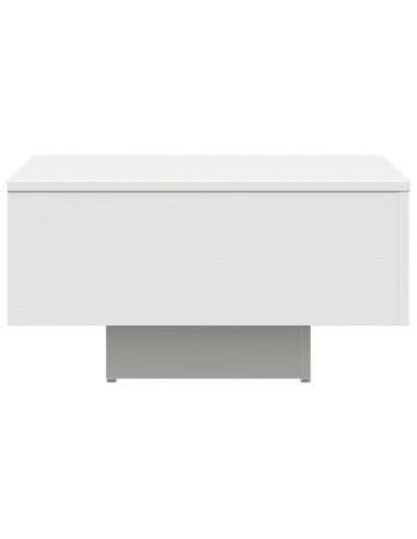 Tavolino da Salotto Bianco 60x60x31,5 cm in Legno Multistrato