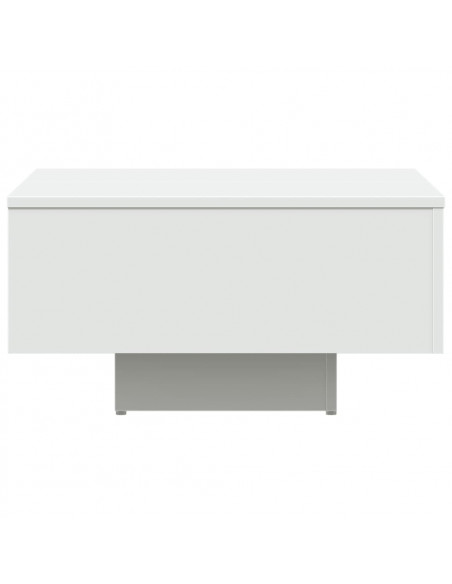Tavolino da Salotto Bianco 60x60x31,5 cm in Legno Multistrato