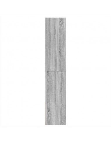 Libreria Grigio Sonoma 100x36x189 cm in Legno Multistrato