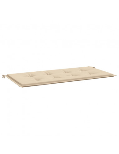 Cuscino per Panca Beige 120x50x3 cm in Tessuto Oxford