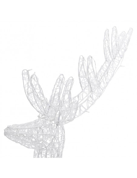 Renne di Natale XXL in Acrilico 250 LED 3pz 180cm Bianco Freddo