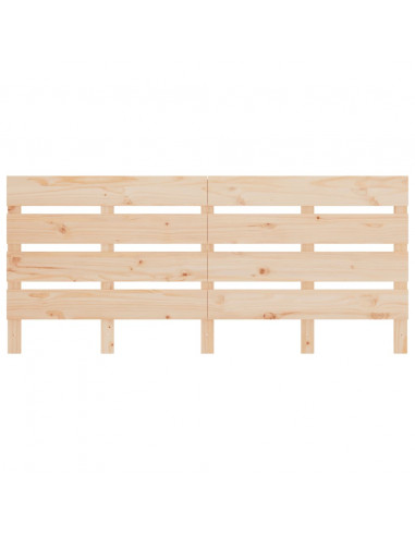 Testiera per Letto 180x3x80 cm in Legno Massello di Pino