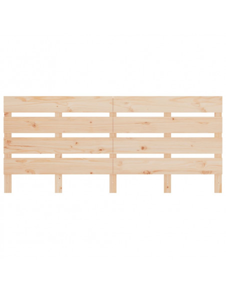 Testiera per Letto 180x3x80 cm in Legno Massello di Pino