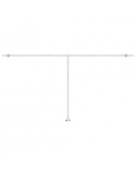 Tenda Automatica con Sensore Vento LED 600x350 cm Gialla Bianca