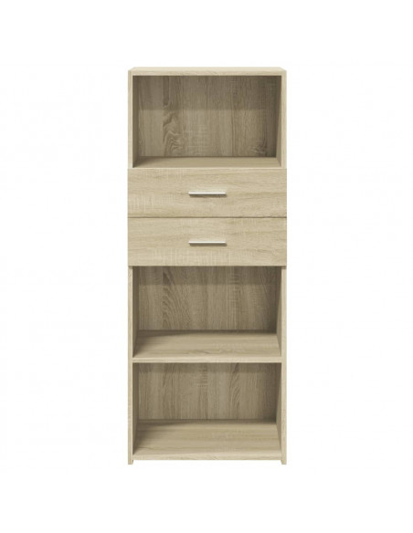 Credenza Rovere Sonoma 50x42,5x124 cm in Legno Multistrato