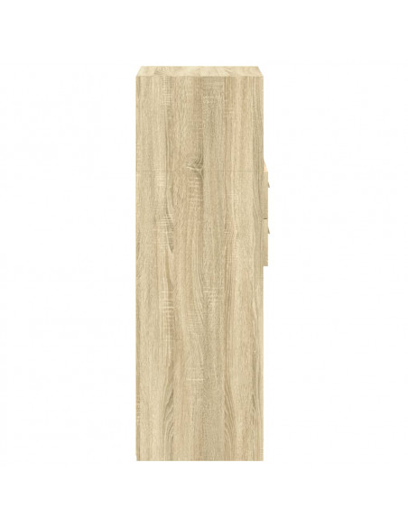 Credenza Rovere Sonoma 50x42,5x124 cm in Legno Multistrato