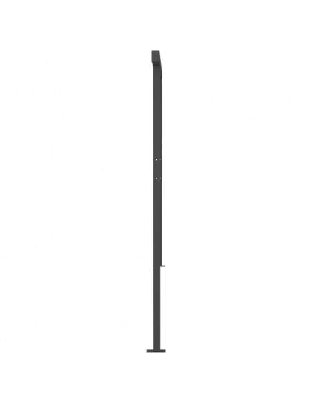 Tenda Retrattile Automatica con Pali 6x3,5 m Gialla e Bianca