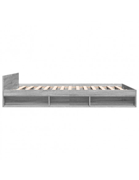 Giroletto Cassetti Grigio Sonoma 120x190 cm Legno Multistrato